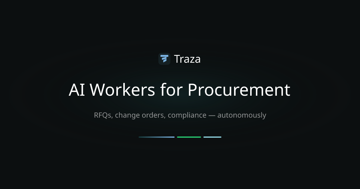 Traza — AI Workers for Procurement